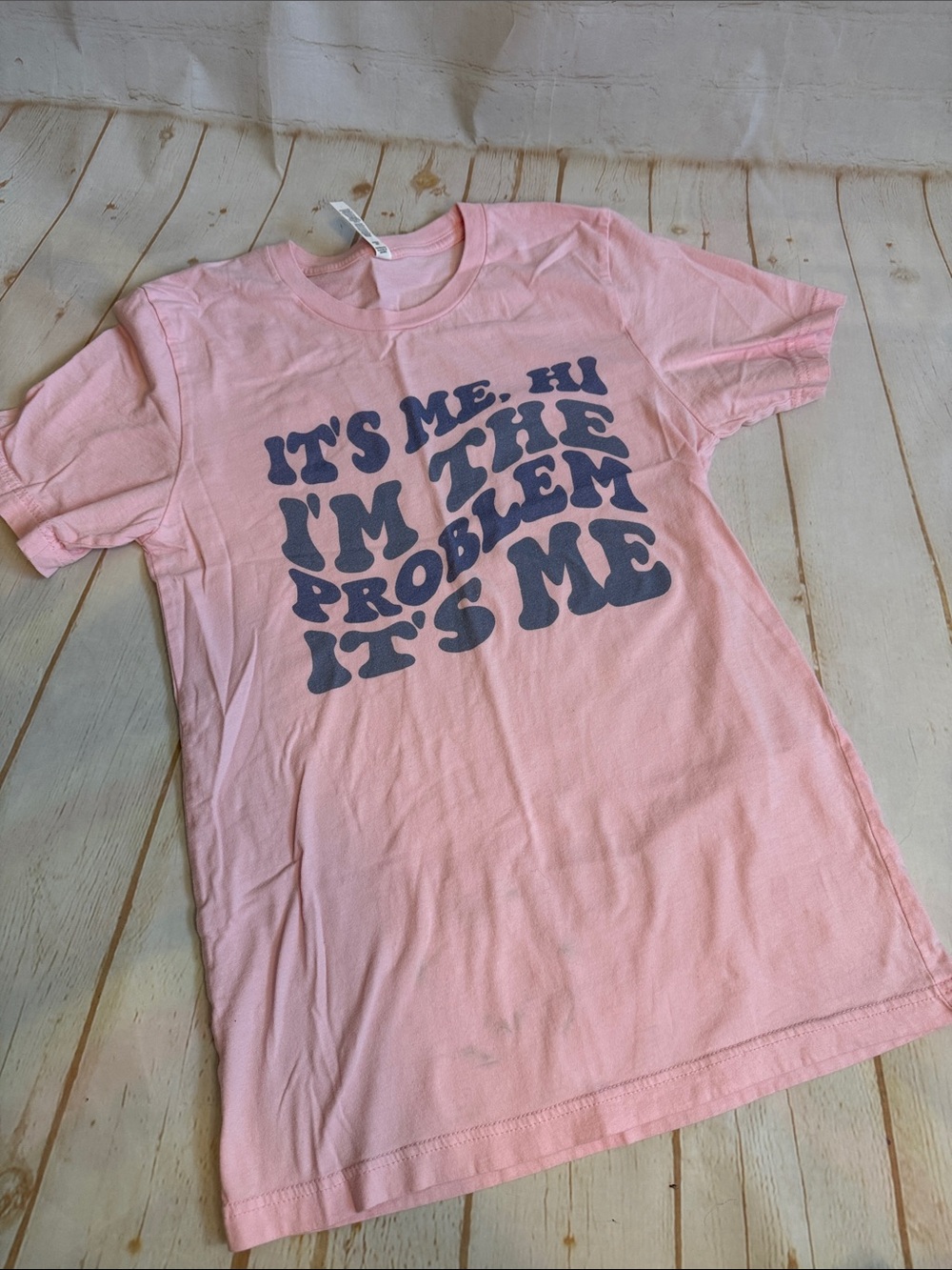 Bella Canvas Pink Graphic Swiftie I’m the Problem, It’s Me Anti-Hero Tee